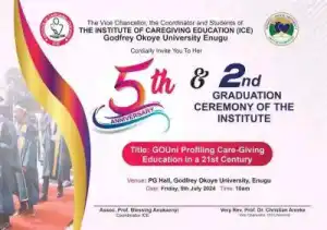 Godfrey Okoye University ICE 5th Anniversary & 2nd Graduation Ceremony