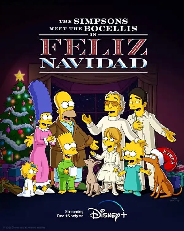 The Simpsons Meet the Bocellis in Feliz Navidad (2022)