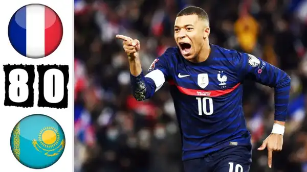 France vs Kazakhstan 8 - 0 (2022 World Cup Qualifier Goals & Highlights)