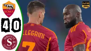 AS Roma vs Servette 4 - 0 (Europa League Goals & Highlights)