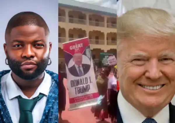 Skales Reacts As Nigerians Hold Rally To Celebrate Donald Trump’s Victory