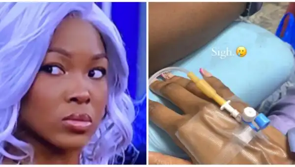 "I Will Be okay” – BBNaija’s Vee Says As She Shares Photos Of Her Hospitalized