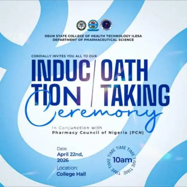 OSCOHTECH Department of Pharmaceutical Science announces Induction & Oath-taking Ceremony