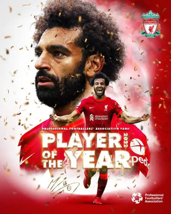 Liverpool Star, Mohamed Salah Wins PFA Premier League Fans