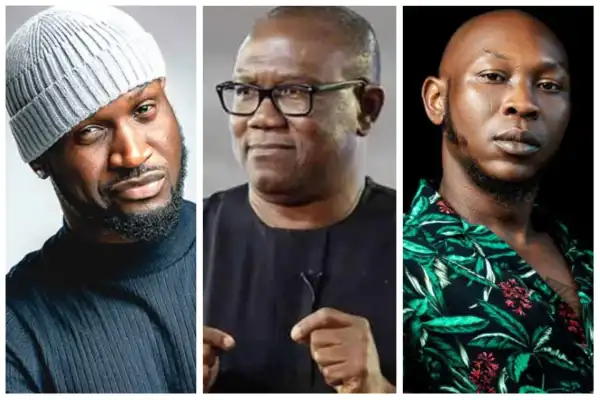 Seun Kuti and Peter Okoye of PSquare tackle each other on Instagram over Peter Obi