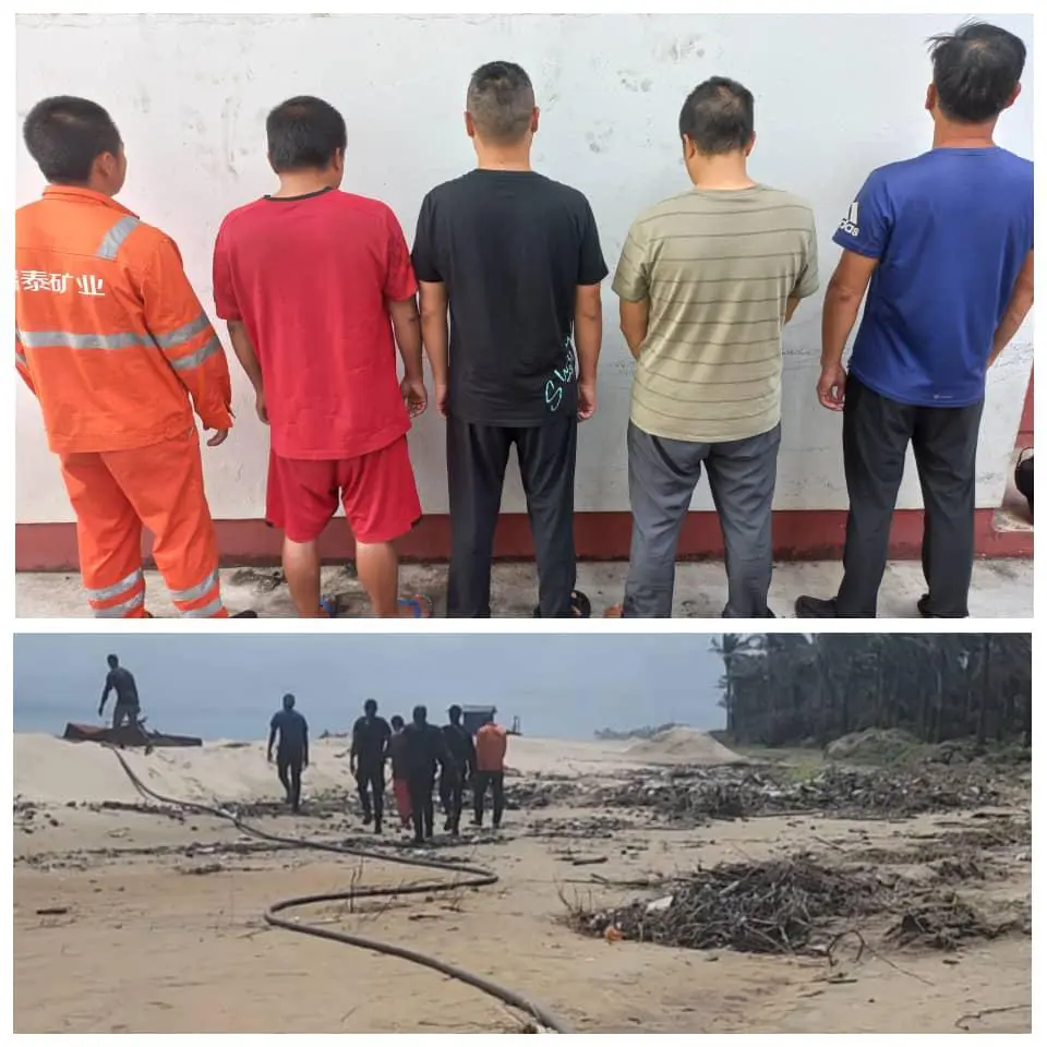 EFCC arrests five Chinese for alleged illegal mining in Akwa Ibom