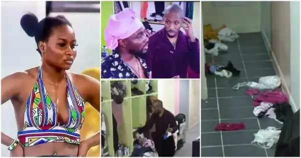 BBNaijaAllStars: Video of Ike, Pere And Others Planning to Set Up Ilebaye for 3rd Strike
