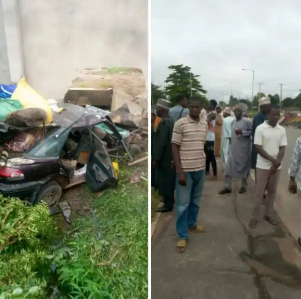 12 Injured As Vehicle Crashes Into Building In Minna