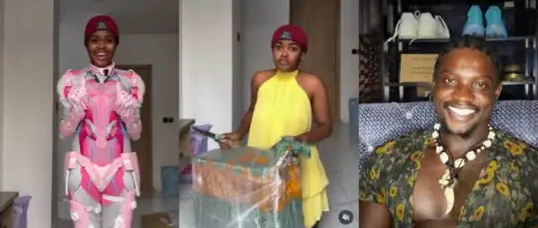 Jarvis Shows Off New Robot Costume VeryDarkMan Bought For Her From China