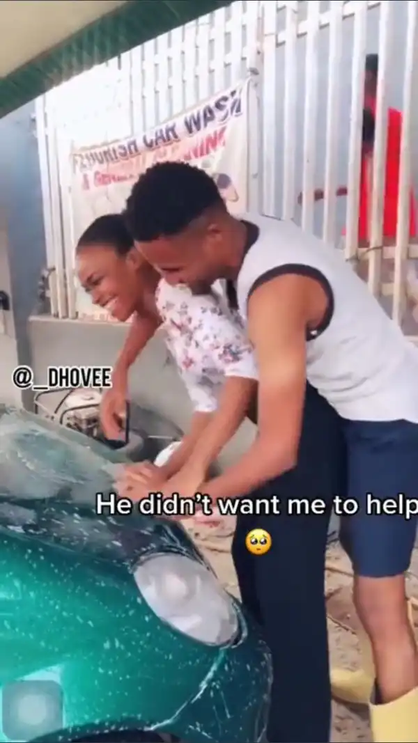 Wow! Lady Surprises Her Boyfriend With Romantic Gesture At Work (Video)