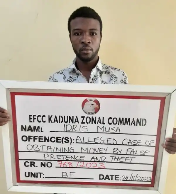 Photo Of Man Who Was Jailed 10 Years For Fraudulently Swapping 48 ATM Cards Of Bank Customers In Kaduna