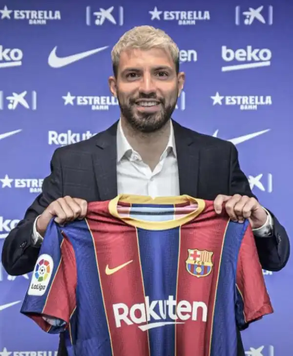 FINALLY! Manchester City Striker, Sergio Aguero Joins Barcelona