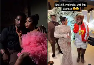 Veekee James Hosts Grand Celebration For 1st Wedding Anniversary, Singer Teni Performs