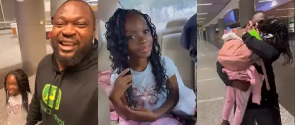 Emotional Moment as Comedian Buchi Reunites with Daughter After Long Separation