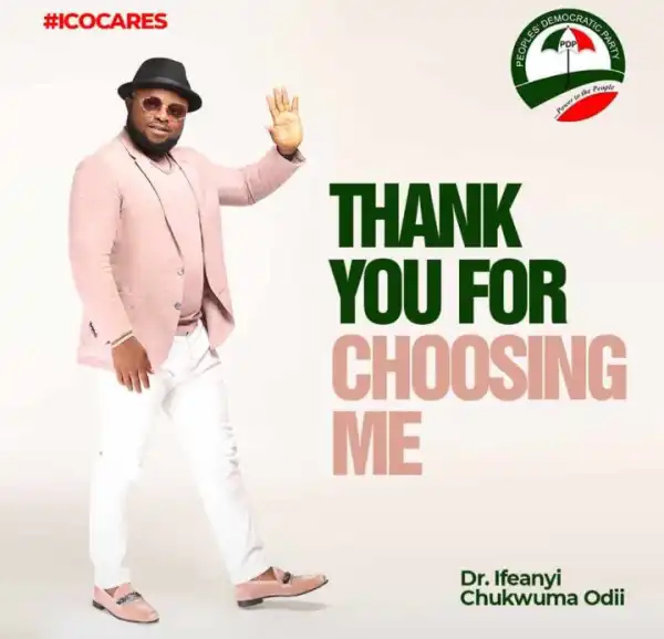 Dr Ifeanyi Chukwuma Odii Wins PDP Primary Ebonyi State Governorship.