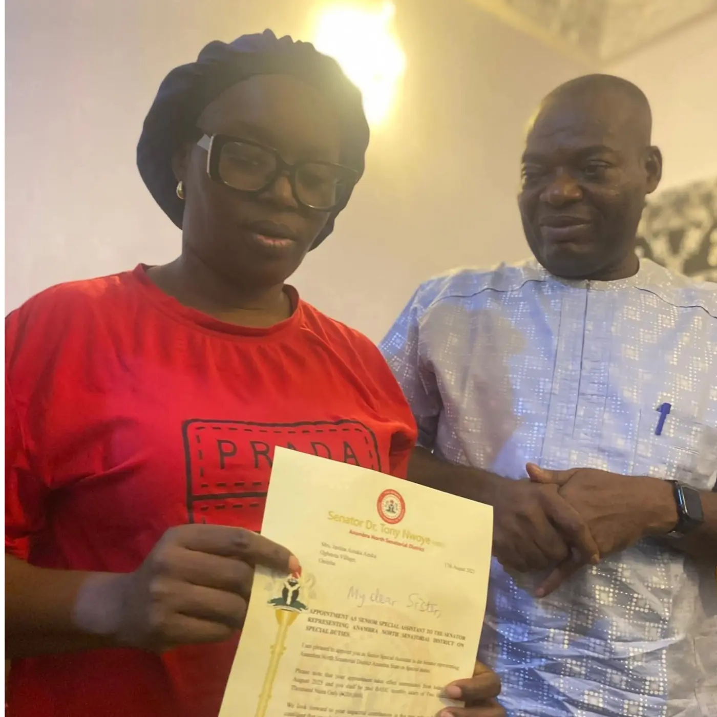 ADC: Sen Nwoye appoints wife of slain Anambra lawmaker as legislative aide