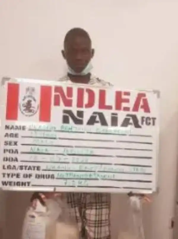 NDLEA Arrests Europe-bound Teenage Student At Abuja Airport With Meth Consignment