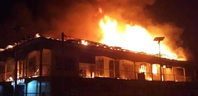 Fire destroys shops in Abia market