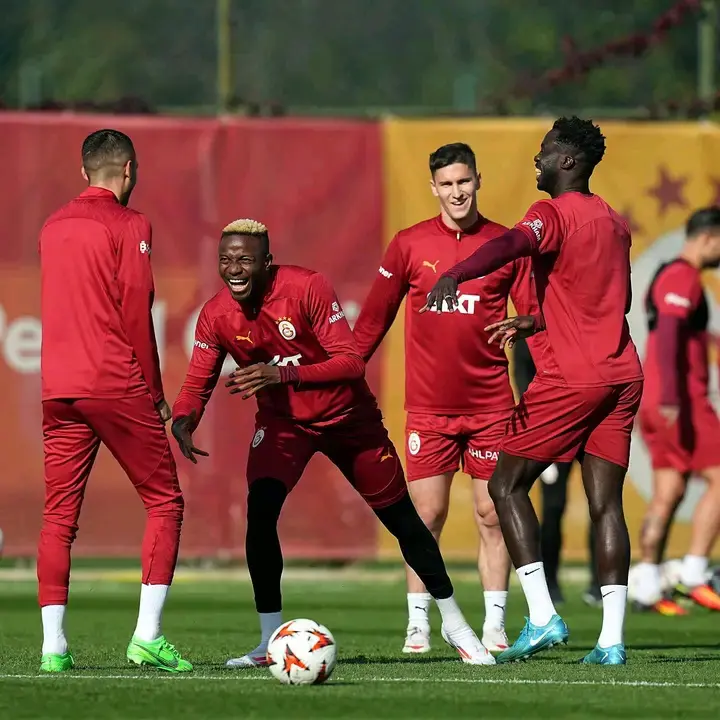 Osimhen returns to training ahead of Galatasaray’s Europa League clash with Tottenham