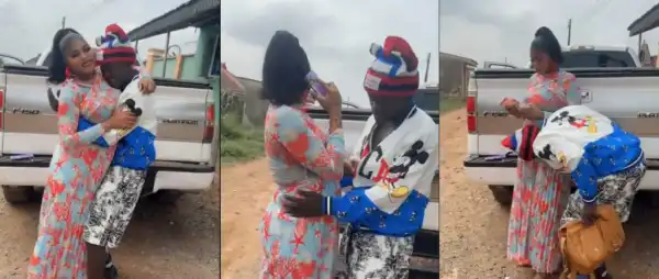 Portable Sparks Buzz With Sweet Video Of Pregnant Wife, Showers Her With Cash