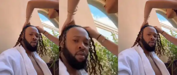“I’ll Shower You With Love”- Flavour Sparks Reactions as He Bonds With Italian Woman in Rome