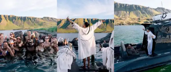 Temi Otedola and Mr Eazi Wrap Up Their Three Weddings in Three Months with Hot Springs Party