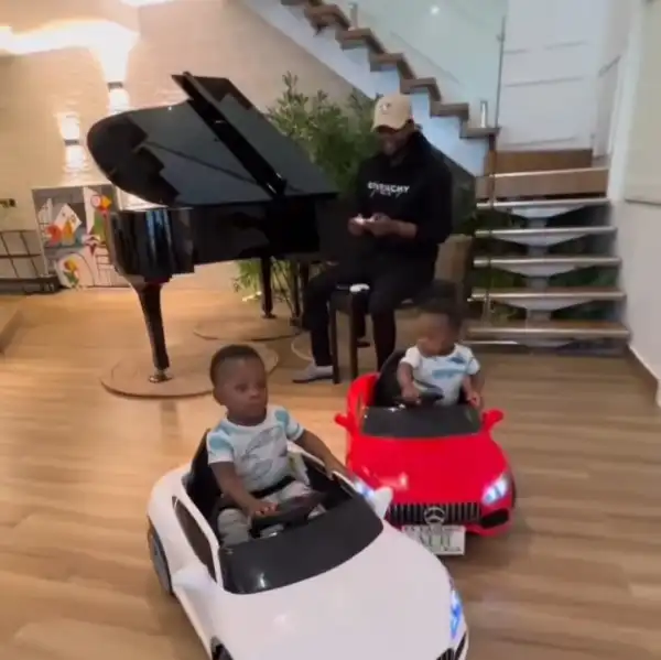 Adorable Video of Kizz Daniel And His Sons (Video)