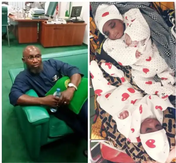 God Has Blessed My Patience With Twins - Nigerian Man Celebrates As He Becomes A Father After 18 Years Of Marriage
