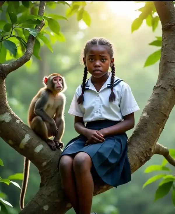 The missing girl and the monkey