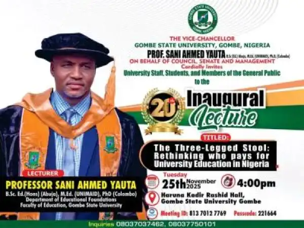 GOMSU holds 20th inaugural lecture November 25th