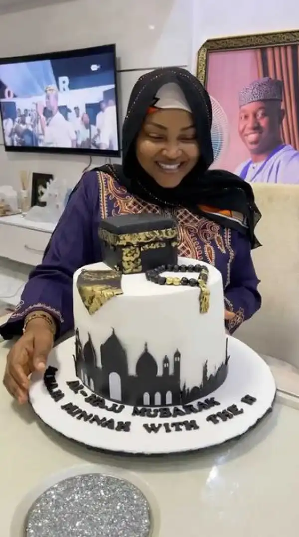 Mercy Aigbe Overjoyed After Receiving Gifts Following Return From Mecca (Video)