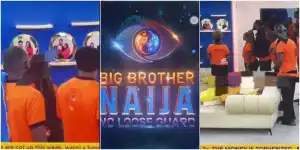 BBNaija: Moment housemates spot photos of evicted housemates on the wall