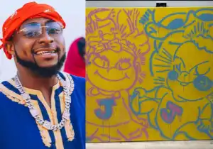 J&J: Davido Gives Hint of His Twins’ Names with Recent Artwork