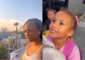 Terrified Korra Obidi Flees Los Angeles Mansion With Kids Amid Devastating Wildfire