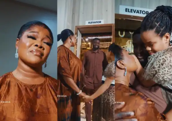 Moment Ruby Ojiakor introduces daughter to stepfather