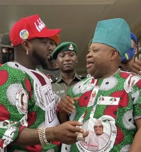I Put My Career On The Line - Davido Congratulates Uncle, Ademola Adeleke, As He Receives His Certificate Of Return