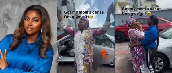 “She Made Childbirth Easy”- Prudent Gabriel Honors Mother With Toyota Gift