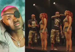 Video Trends As A Lady Overlooks Singer Ruger On Stage, Says She Is Into A Relationship