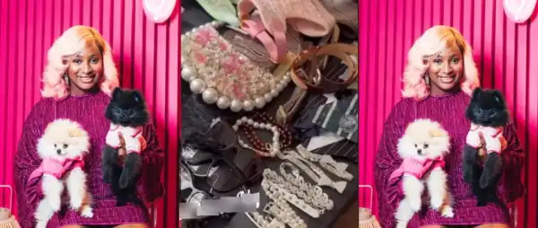 Dj Cuppy Flaunts Designer Accessories She Bought For Her Dogs