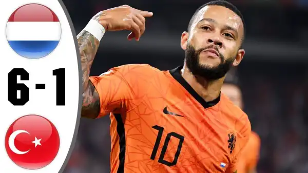 Netherlands vs Turkey 6 - 1 (2022 World Cup Qualifiers Goals & Highlights)