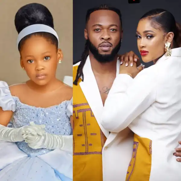 Ex-beauty Queen, Sandra Okagbue, Celebrates Her Man, Singer Flavor, And Their Daughter Kaima On Their Birthday (Photo(