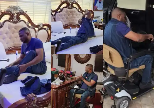 Yinka Ayefele turns heads as he reveals how he gets ready from his bedroom to his car after being in wheelchair for 27yrs