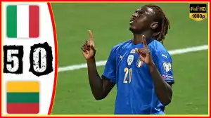 Italy vs Lithuania 5 − 0 (2022 World Cup Qualifiers Goals & Highlights)