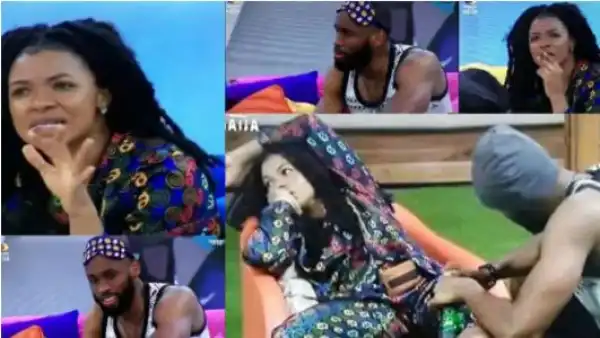 BBNaija 2021: Emmanuel Reacts After Liquorose Revealed She No Longer Wants Him Around Her (Video)