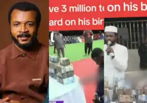 Beautiful moment Evangelist Ebuka Obi Gifts his security guard N3 Million