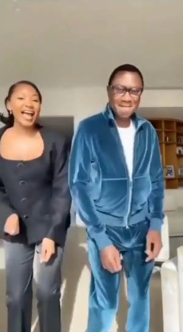 Billionaire Businessman, Femi Otedola, Shows Off Dancing Skills With Daughter, Temi (Video)