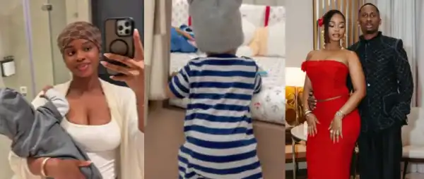 “I Won” – Priscilla Ojo Shares 5-Months Old Son’s First Word Moment