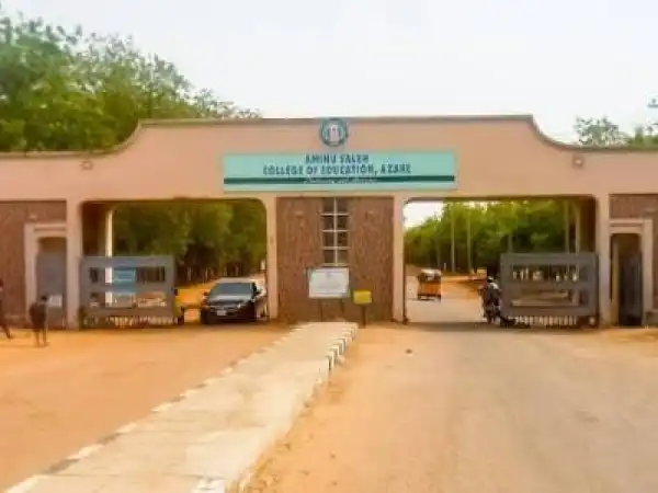 Aminu Saleh College of Education, Azare schedule of fees, 2025/2026