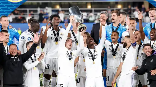 Real Madrid Beat Eintracht Frankfurt To Win Fifth UEFA Super Cup