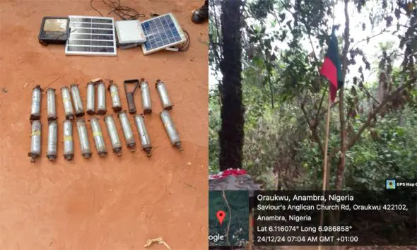 Joint security forces destroy gunmen’s camp in Anambra community, recover 19 IEDs